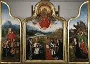 Jan Mostaert Triptych with the last judgment and donors France oil painting artist